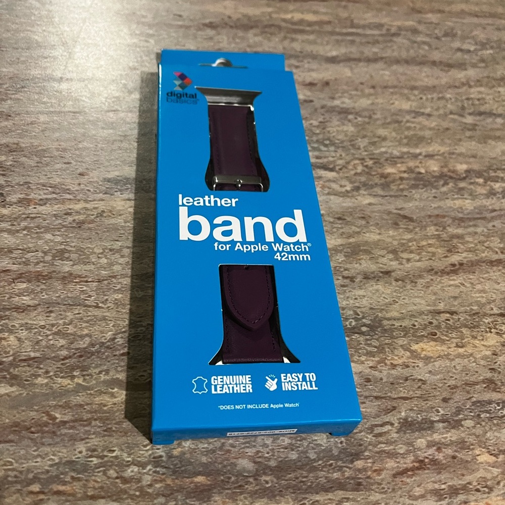 NIB Leather band for iPhone watch from Digital Basics